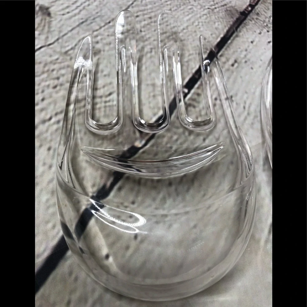 Clear Salad Tongs
